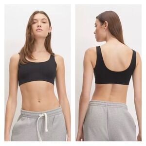 Everlane The Perform Bra Women's XS‎ Black Stretch Lightweight Fast Shipping